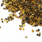 Baltic Amber Loose Beads - Green - Glossy Finish - Baroque 5-6mm - 100g Pack