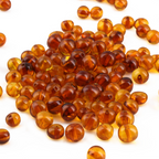 Baltic Amber Loose Beads - Light Cognac - Glossy Finish - Baroque 5-6mm - 100g Pack