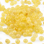 Baltic Amber Loose Beads - Milky Yellow - Glossy Finish - Baroque 5mm - 100g Pack