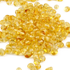 Baltic Amber Loose Beads - Yellow - Glossy Finish - Baroque 4mm - 100g Pack