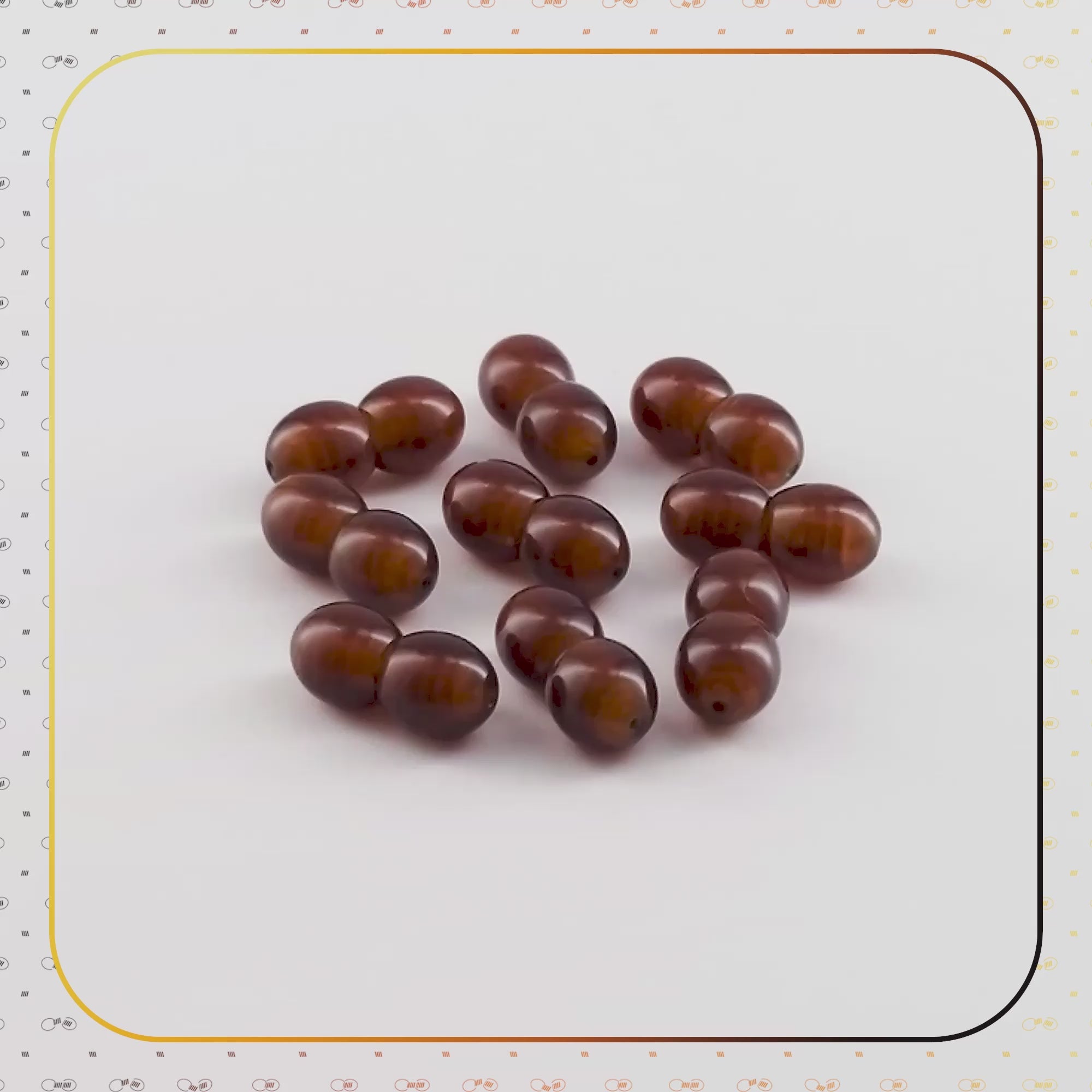 Lot of 50pcs Screw Clasps for Amber and Gemstone Beads Jewelry - Cognac (COG4)