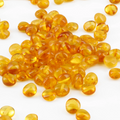 Baltic Amber Loose Beads - Light Cognac - Glossy Finish - Side Drill 6mm - 100g Pack