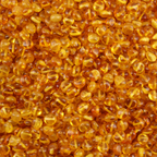 Baltic Amber Loose Beads - Light Cognac - Glossy Finish - Side Drill 6mm - 100g Pack
